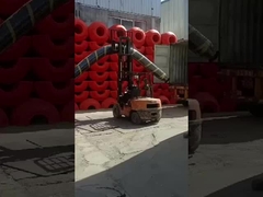 Pomarańczowy lub żółty pływacz rury HDPE o dobrej elastyczności, odporności na starzenie się > 150 N, pływalność