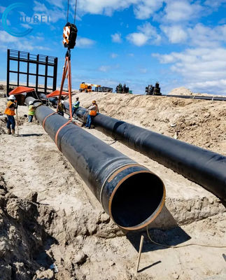 Pogłębianie górnicze Rura UHMWPE do pogłębiania błota piaskowego Odporna na zużycie rura z tworzywa sztucznego