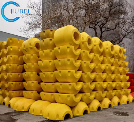 Ponton HDPE Pipe Floater Pogłębianie PE PU Pływak wypełniony pianką z włókna szklanego w połączonym rurociągu