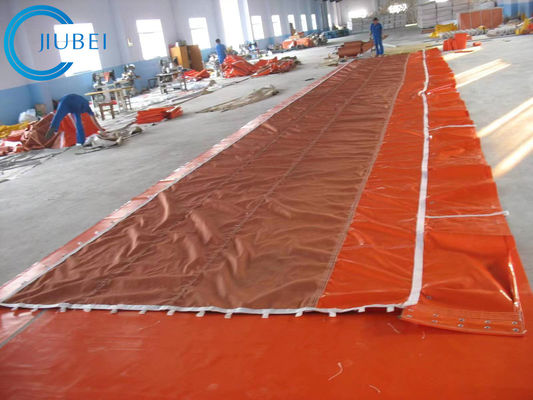 Intertidal Floating Oil Boom Fence Absorbent Flat Foam PVC Fabric