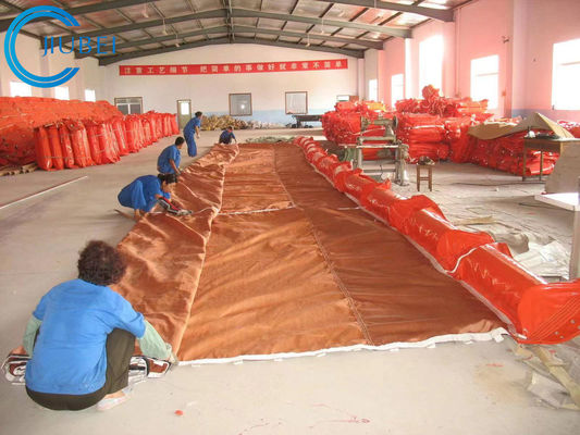 Intertidal Floating Oil Boom Fence Absorbent Flat Foam PVC Fabric
