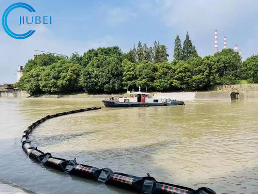 Intertidal Floating Oil Boom Fence Absorbent Flat Foam PVC Fabric