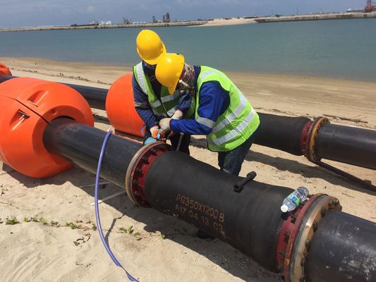 Pogłębianie Pływające materiały rurociągowe Pogłębianie piasku Błoto Nafta Kopalnia wody Uhmw Pipe