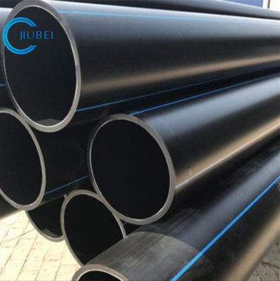 Czarny z niebieskimi paskami PN10 ISO4427 Rurowiec HDPE do systemu wodociągowego